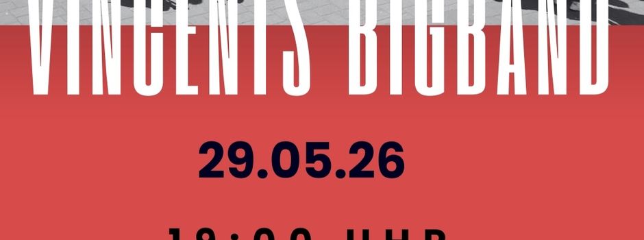 Wundervolle Klangerlebnisse mit der Vincents Bigband am 29. Mai im DGH