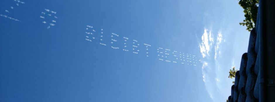 Mysteriöse Himmelsbotschaften über Mainz und Wiesbaden