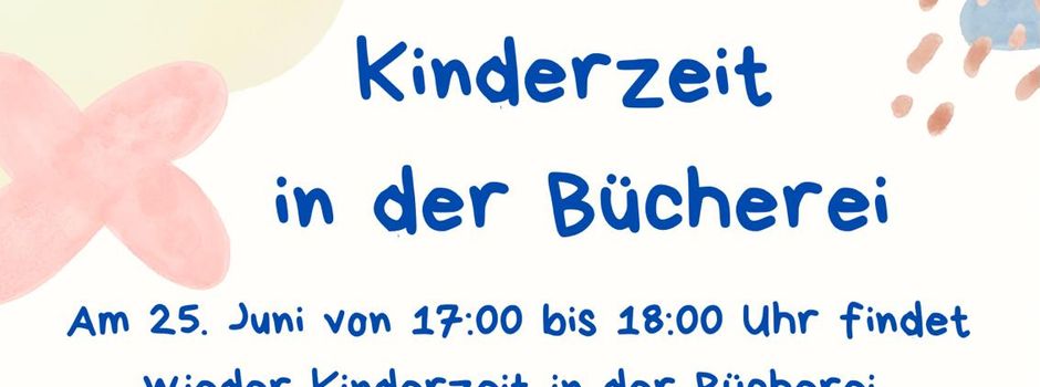 Kinderzeit in der Bücherei