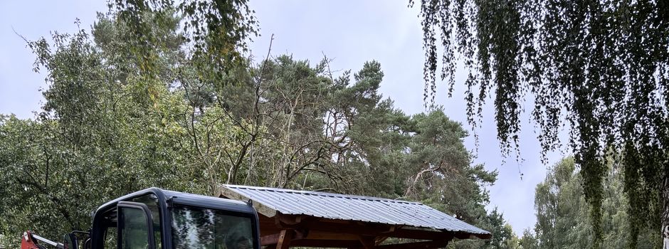 Unterstand neu aufgebaut