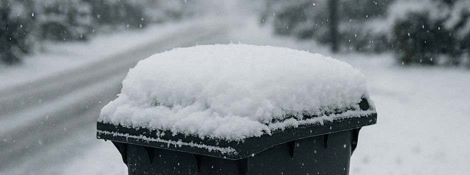 Winterwetter erschwert Abfuhr im ganzen Kreisgebiet