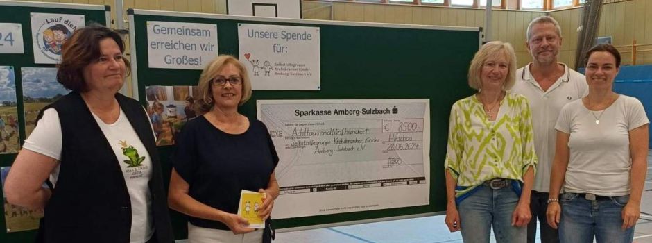 Hirschauer Schulkinder „erlaufen“ 8 500 Euro für krebskranke Kinder