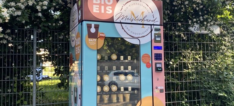Erster Eisautomat in Augsburg: Handgemachter Bio-Genuss