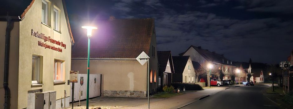 Erster Abschnitt der Straßenbeleuchtung auf LED umgerüstet