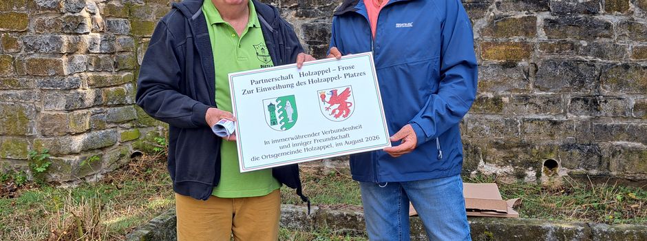 Holzappel-Platz in Frose (Sachsen-Anhalt) feierlich eingeweiht