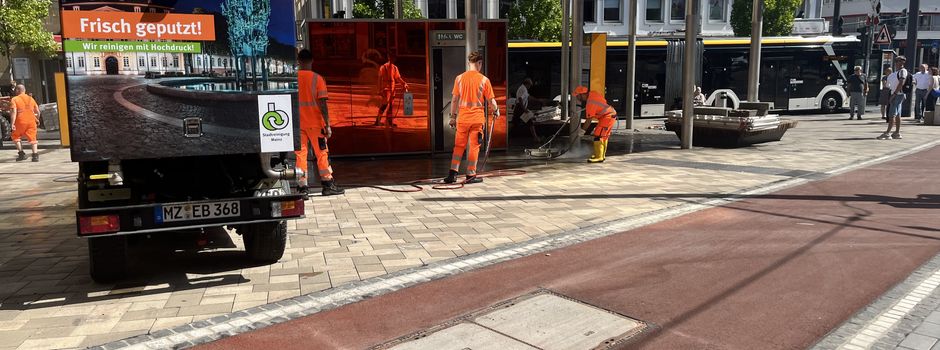 Was hinter der großen Putz-Aktion in der Mainzer Innenstadt steckt