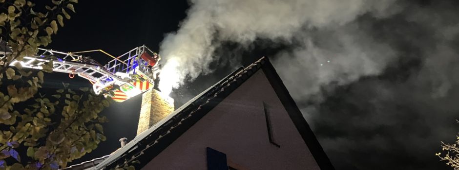 Großeinsatz der Wormser Feuerwehr: Kaminbrand in Pfiffligheim