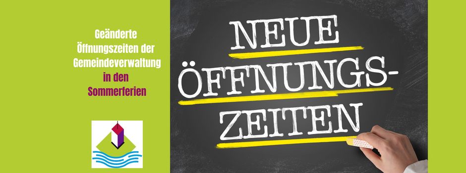 Geränderte Öffnungszeiten während der Sommerferien