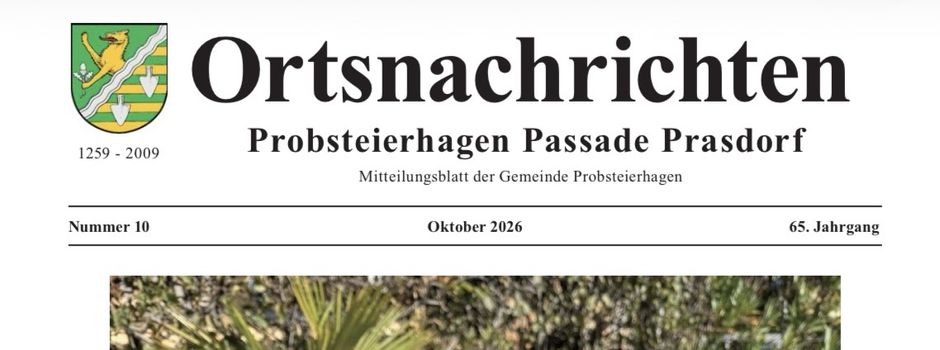 Ortsnachrichten Oktober 2026