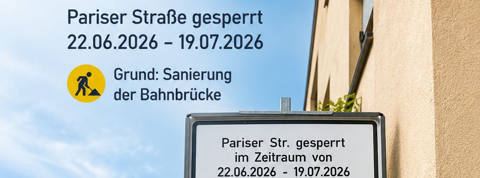 Pariser Straße gesperrt