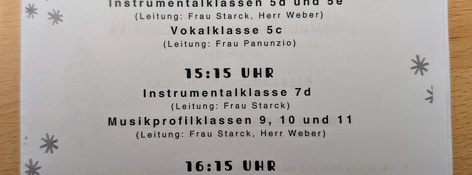 Junge, talentierte Musikerinnen und Musiker...