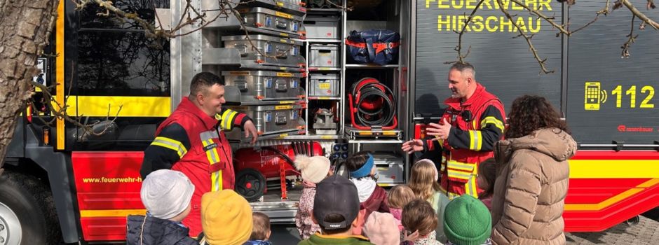 Besuch der Freiwilligen Feuerwehr Hirschau im Johanniter- Kinderhaus Conrad