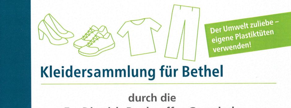 Kleidersammlung für Bethel