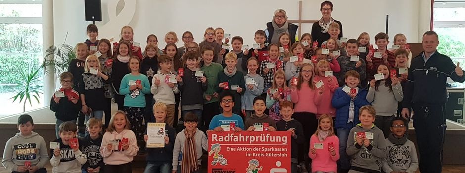 Herzebrocker Grundschüler absolvieren Radfahrprüfung