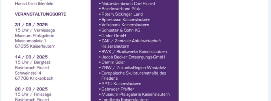 Skulpturen Rheinland-Pfalz e.V.  