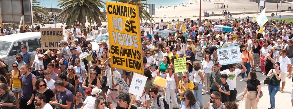 Demonstrationen gegen Massentourismus auf den Kanaren