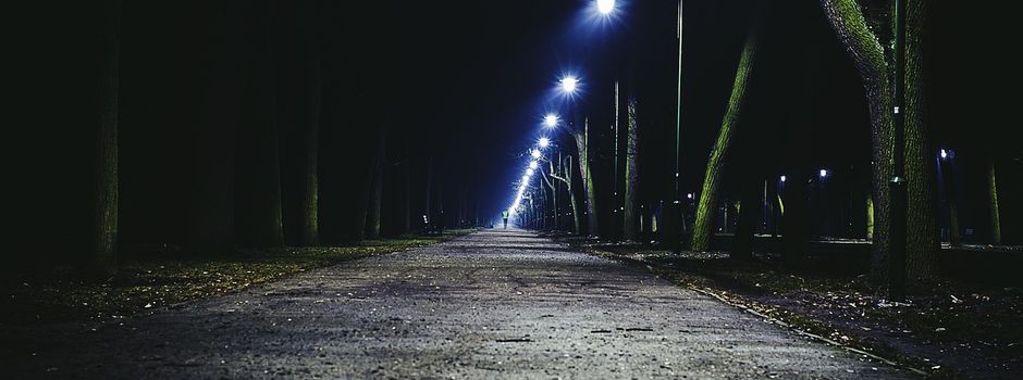 Wartungsarbeiten an der Straßenbeleuchtung