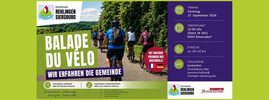 BALADE DU VÉLO – Wir erfahren die Gemeinde! 
