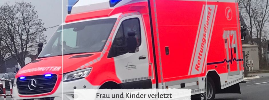 Frau und Kinder verletzt bei Unfall in Herzebrock-Clarholz