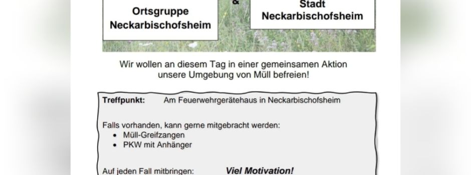 Müllsammelaktion! Sei dabei!