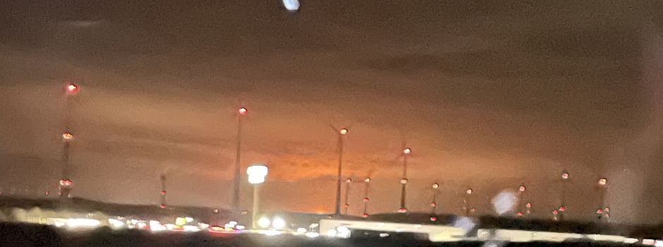 Rätsel um orangefarbenes Feuer über Rheinhessen
