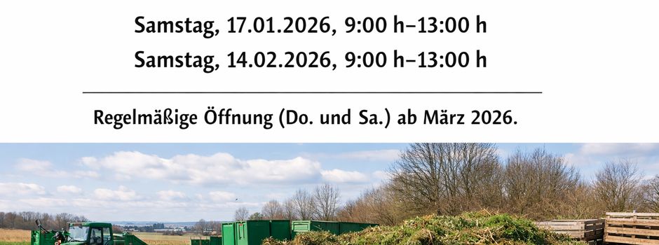 Grüngutsammelstelle im Dezember geschlossen