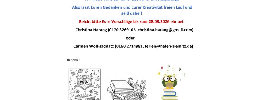 Gestaltung der neuen Bücherbox in Ziemitz