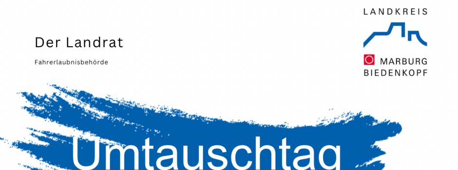 Umtauschtag von Altführerscheinen am 29.10.