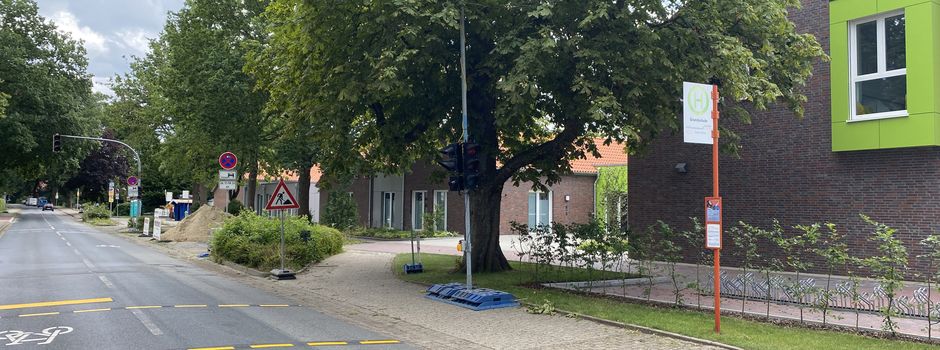 Bushaltestelle vor der Grundschule wird barrierefrei