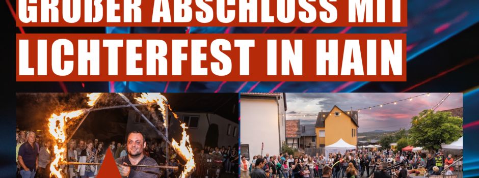 Lichterfest in der Ortsgemeinde Niederdürenbach-Hain im Rahmen der Nacht der Vulkane