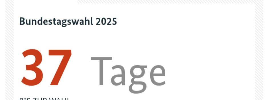 Informationen zur Briefwahl für die Bundestagswahl 2025