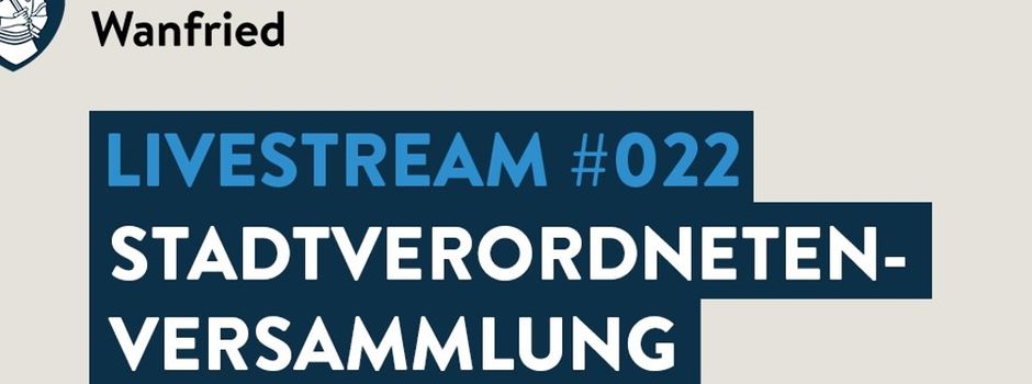 Livestream der Sitzung der Stadtverordnetenversammlung am 23.01.2026
