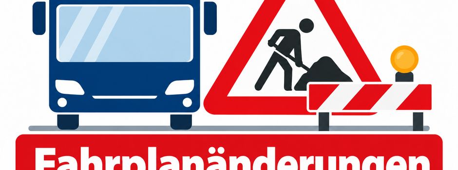 Fahrplanänderungen aufgrund von Straßenbauarbeiten