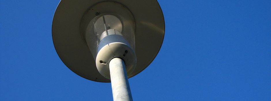 Defekte Straßenbeleuchtung