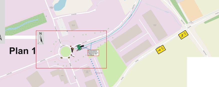 🚧 Vollsperrung Ausfahrt ecopark 🚧