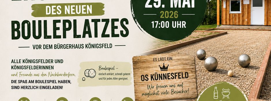 Eröffnung des neuen Bouleplatzes