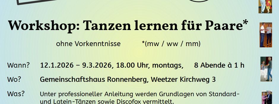 Workshop: Tanzen lernen für Paare