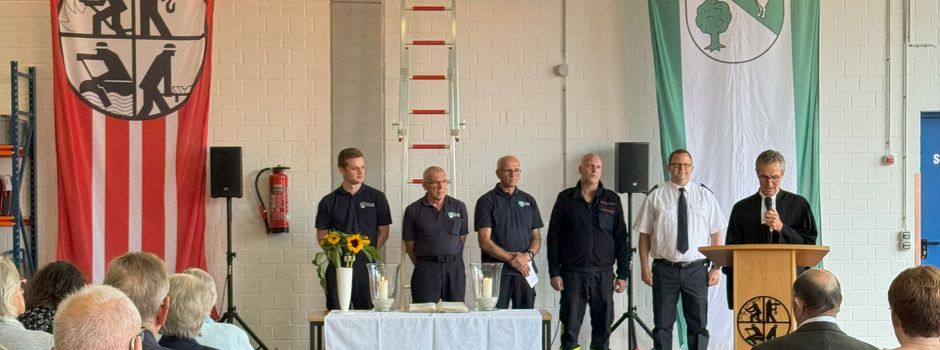 Gottesdienst im Gerätehaus des Löschzuges Herzebrock