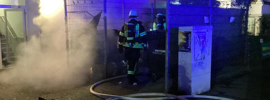 Mehrere Mülltonnen in Wiesbaden in einer Nacht angezündet