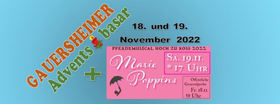 Adventsbasar + Pferdemusical