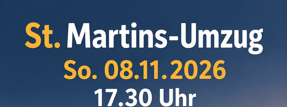 Großes Martinsfest mit Umzug