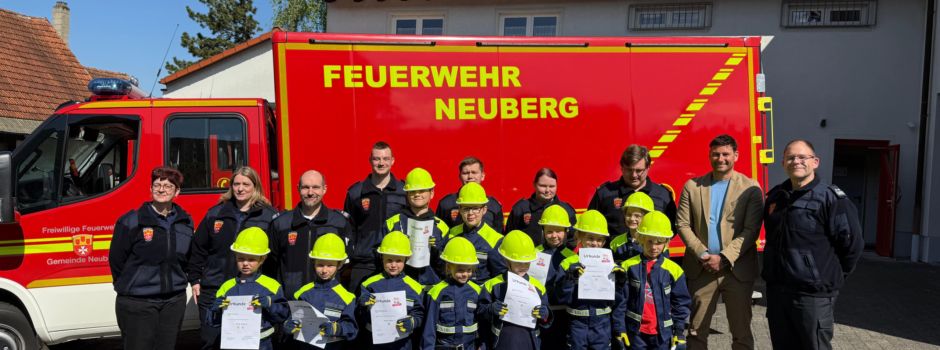 Feuerwehr Neuberg - Tatze Prüfung bei der Kinderfeuerwehr Neuberg