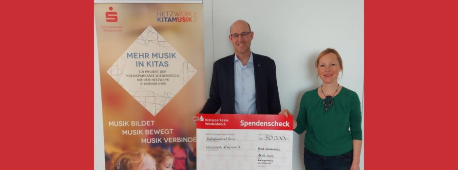 Kreissparkasse Wiedenbrück fördert musikalische Angebote mit weiteren 50.000 Euro