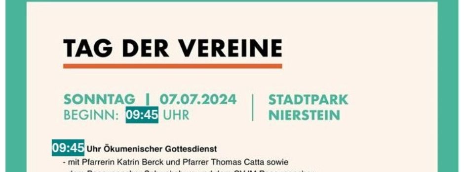 Tag der Vereine in Nierstein am 7.7.