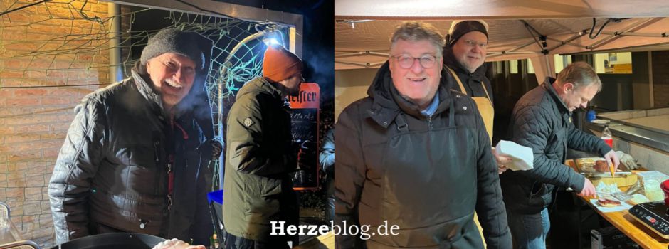 Traditionelles Wintergrillen in Herzebrock: Viele Gäste trotzen der Kälte