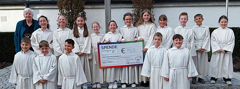 Kommunionkinder Prechtal-Oberprechtal spenden 1125 Euro