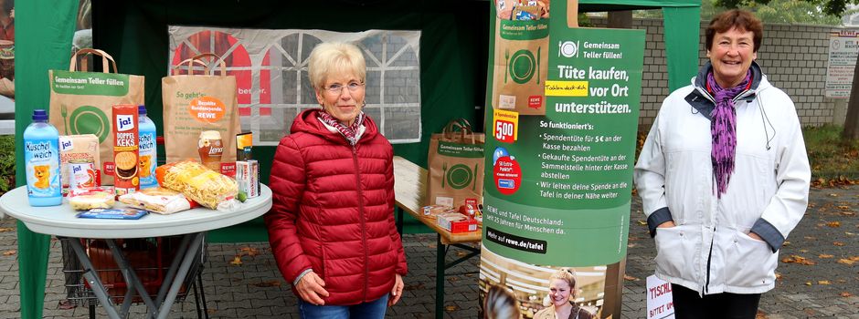 REWE Mondorf sammelt Spenden für „Tischlein-Deck-Dich“
