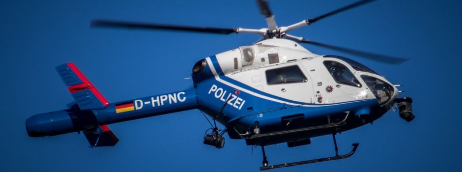 Verfolgungsjagd mit Polizeihubschrauber in Worms