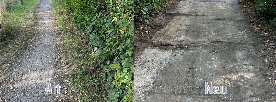 Arbeiten am Rundwanderweg gestartet!