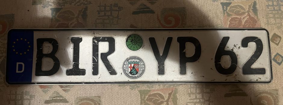 Kennzeichen gefunden